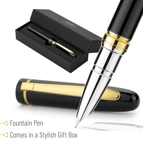 Mr. Pen- Luxury Fountain Pen, Fine Nib, Black Fountain Pens for Writing, Luxury Pen, Luxury Pens, Fountain Pens for Journaling, Luxury Fountain Pen, Fountain Pen Fine Nib, Mother's Day - Image 2