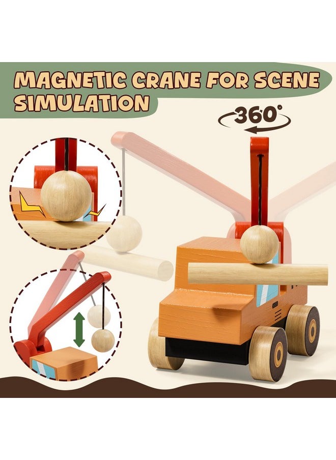 Lehoo Castle Lehoo Castle Wooden Train Set for Toddlers 2-4, Wooden Train Track, Farm Animals Toys for Ages 3-5, 3 Year Old Boy Gift, Toys for 4 Year Old Boys  - Image 3