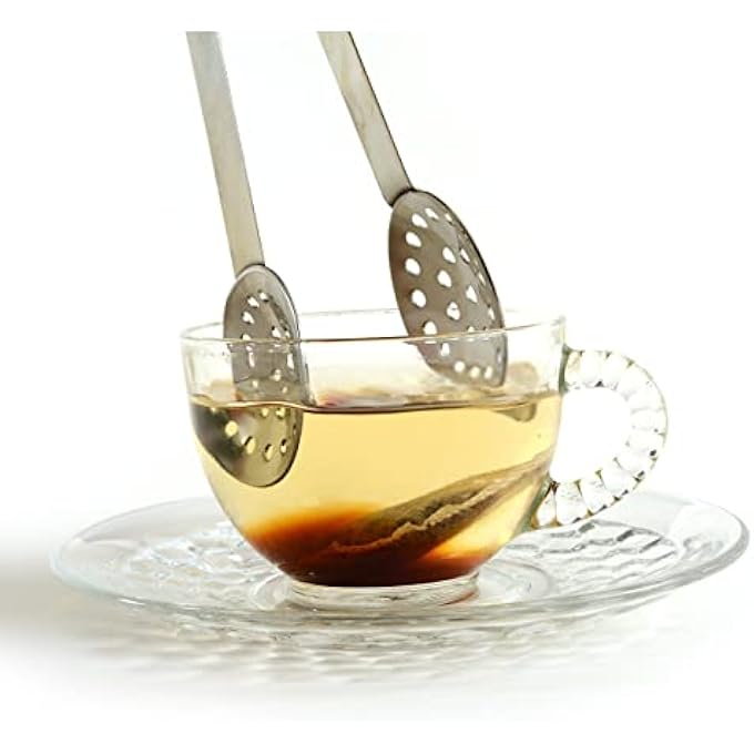 KASTWAVE Stainless Steel Tea Bag Squeezer Set Of 4 For Loose Leaf And Iced Tea Perfect Kitchen Tool - Image 2