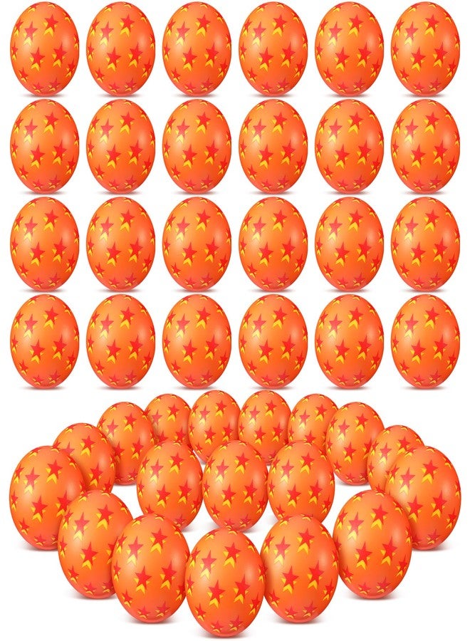 Vertintong Anime Theme Birthday Party Decorations 24 Pcs Stress Balls Orange and Red Stress Ball for Anime Cartoon Star Themed Birthday Game Party Supplies Relief Gifts for Coworkers Classroom Prizes - Image 1