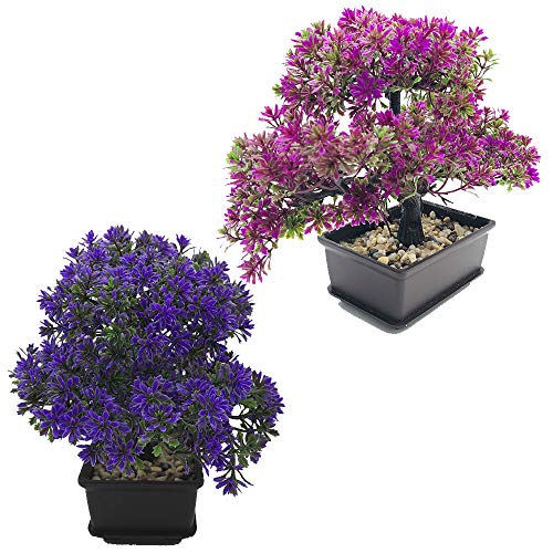 Fycooler Artificial Bonsai Tree-Fake Plant in Pot Artificial Plants,Faux Bonsai Japanese Pine Bonsai Artificial Plants for Home Decor Indoor,Office/Windowsill/Yard,Desktop Display, Zen Garden Décor - Image 5