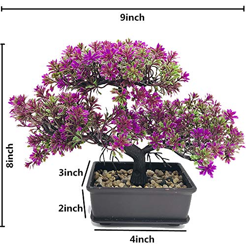 Fycooler Artificial Bonsai Tree-Fake Plant in Pot Artificial Plants,Faux Bonsai Japanese Pine Bonsai Artificial Plants for Home Decor Indoor,Office/Windowsill/Yard,Desktop Display, Zen Garden Décor - Image 2