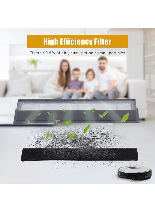 LAMAY 17 Pack Replacements Parts for Ecovacs Deebot Ozmo 920/950/T5/T8 T8MAX T8Power T8aivi T8+ T8/N8+/N8 Pro/ N8 Pro Plus Accessories, 2 Roller Brush, 10 Side Brush, 4 Filter, 1 Clean Brush - Image 5