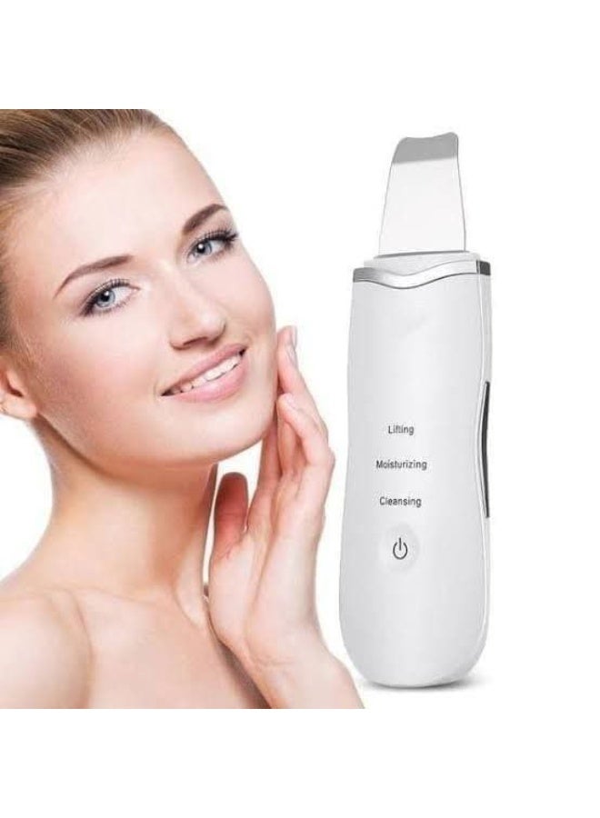 جهاز تنظيف البشرة العميق بالموجات فوق الصوتية (Ultrasonic) - مقشر الوجه لإزالة الرؤوس السوداء والدهون، جهاز محمول لإعادة حيوية الجلد وتحفيز الكولاجين، مناسب للبشرة الحساسة والدهنية. - Image 1