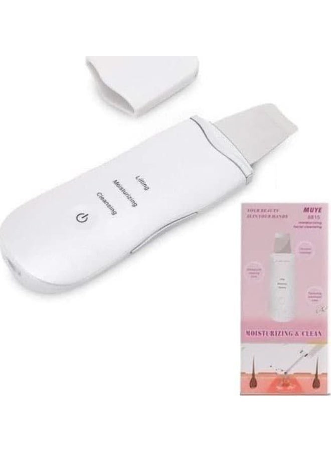 جهاز تنظيف البشرة العميق بالموجات فوق الصوتية (Ultrasonic) - مقشر الوجه لإزالة الرؤوس السوداء والدهون، جهاز محمول لإعادة حيوية الجلد وتحفيز الكولاجين، مناسب للبشرة الحساسة والدهنية. - Image 4