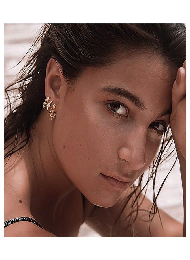 Women Huggie Earrings Gold Hoop 14K Gold Filled Small Simple Handmade Hypoallergenic Everyday Jewelry - Image 2