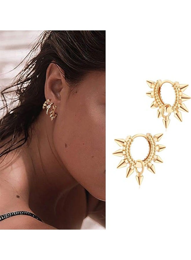 Women Huggie Earrings Gold Hoop 14K Gold Filled Small Simple Handmade Hypoallergenic Everyday Jewelry - Image 3
