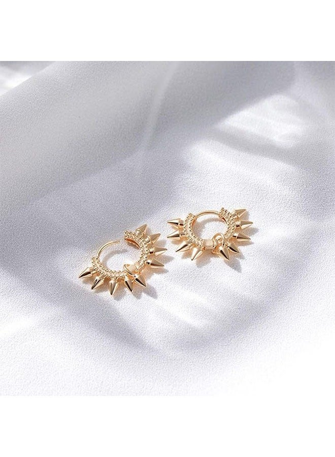 Women Huggie Earrings Gold Hoop 14K Gold Filled Small Simple Handmade Hypoallergenic Everyday Jewelry - Image 5