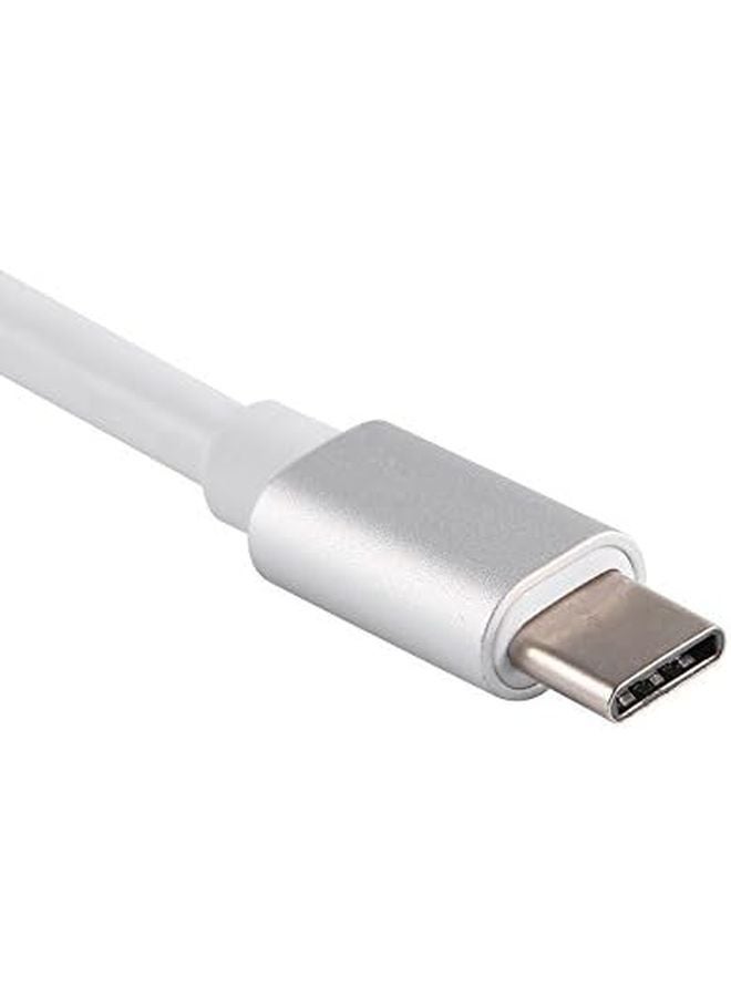 Type C to VGA Adapter Plug and Play Silver Aluminum for Presentations and Meetings - Image 3