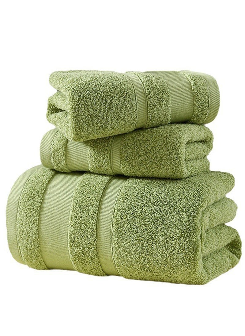 Sharpdo 3-Piece Cotton Gift Towel And Bath Towel Set, 2 Towels + 1 Bath Towel, Soft And Skin-Friendly Cotton Towel  - Image 1