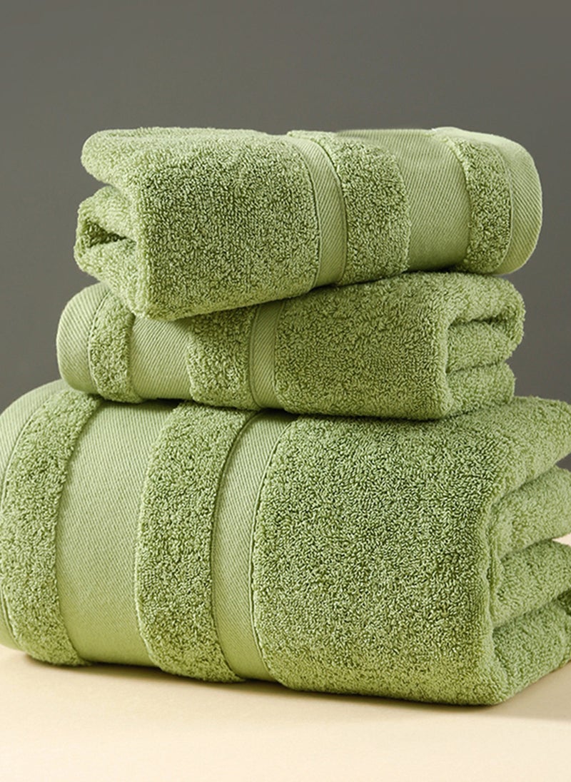 Sharpdo 3-Piece Cotton Gift Towel And Bath Towel Set, 2 Towels + 1 Bath Towel, Soft And Skin-Friendly Cotton Towel  - Image 2