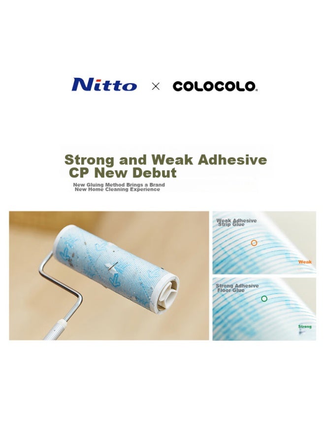Nitto Colocolo Lint Roller, 16cm Diameter, 3 Rolls, 135 Sheets, All-purpose Lint Remover, Replaceable Refills, C4432 - Image 2