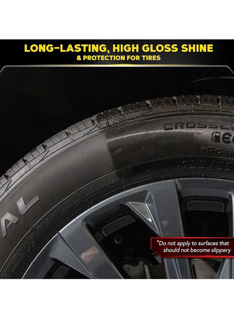 JAWDA JAWDA Professional Tire Polish 2 Pieces - Ultimate Gloss and Protection for Car, Bike, Truck Tires, 500ml High Shine Detailing Solution Tyre Polish - Image 3
