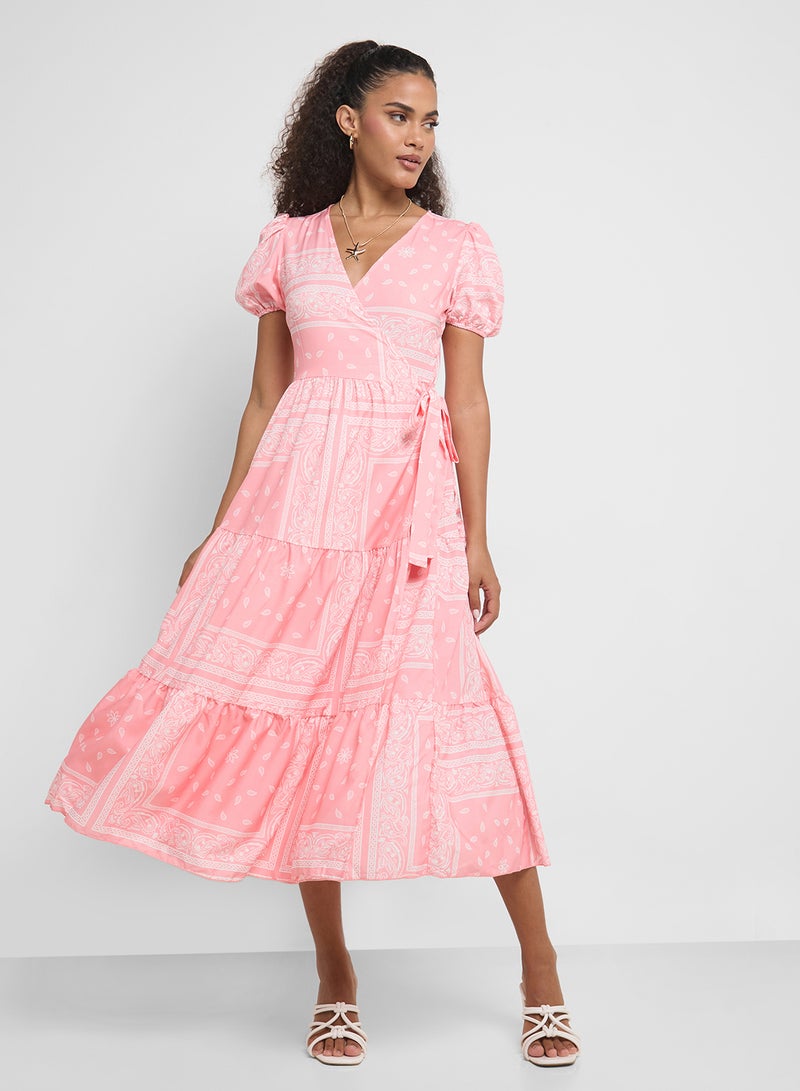 جينجر فستان بطباعة هندسية - Image 1