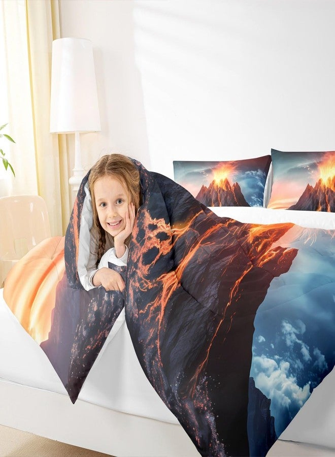 Feelyou Volcano Comforter Full Kids Fire Mountain Bedding Set for Kids Boys Girls Lightweight Soft Nature Comforter All Season Decor Quilt Duvet - Image 5
