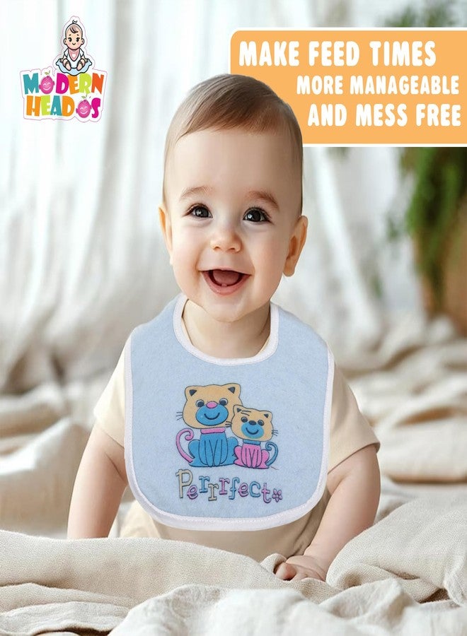 Modern Heados Baby Bibs Pack of 5| Bibs for new born baby Cotton Combo Bibs (Multicolor) (MDBB__01) - Image 4