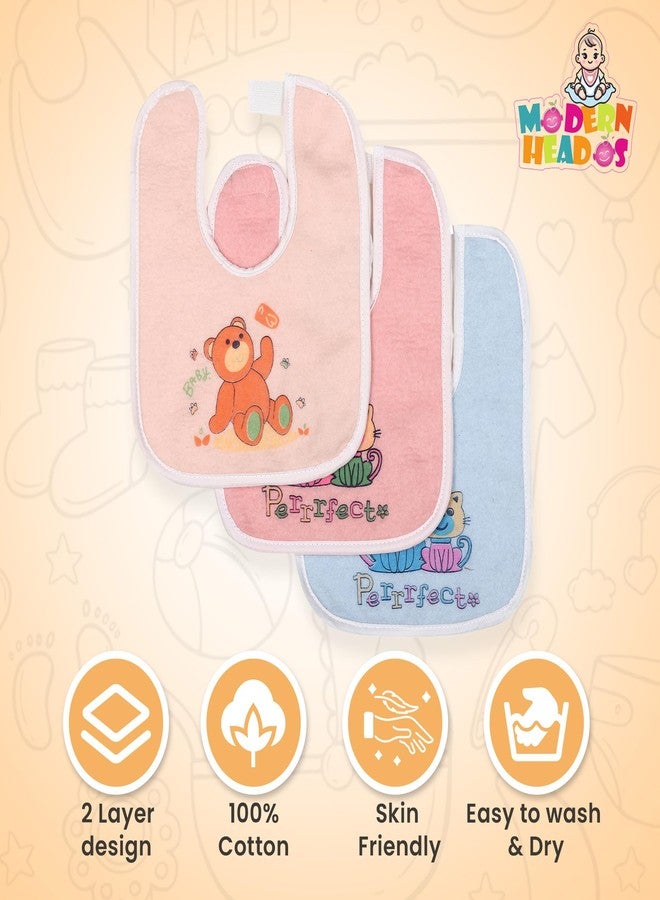 Modern Heados Baby Bibs Pack of 5| Bibs for new born baby Cotton Combo Bibs (Multicolor) (MDBB__01) - Image 3