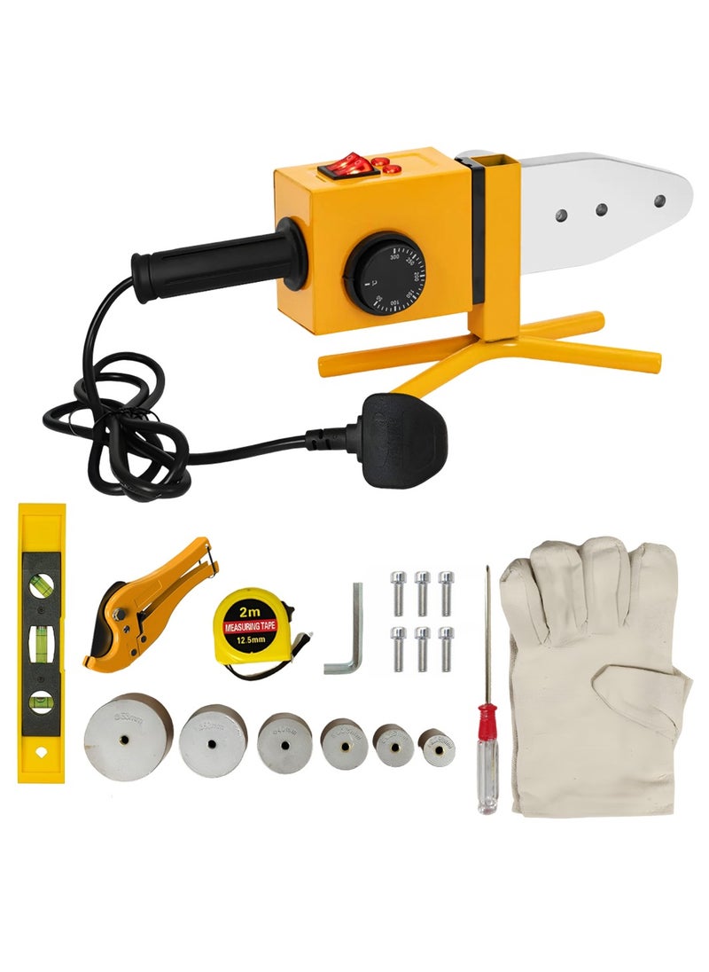 DEFAONS DEFAONS ZT20-63 PPR Pipe Welding Machine Set 20-63mm 2000W, Adjustable Temperature 0-300°C, Iron Case, Complete Welding Tool Kit with Sockets, Gloves, Cutter, Measuring Tape  - Image 4