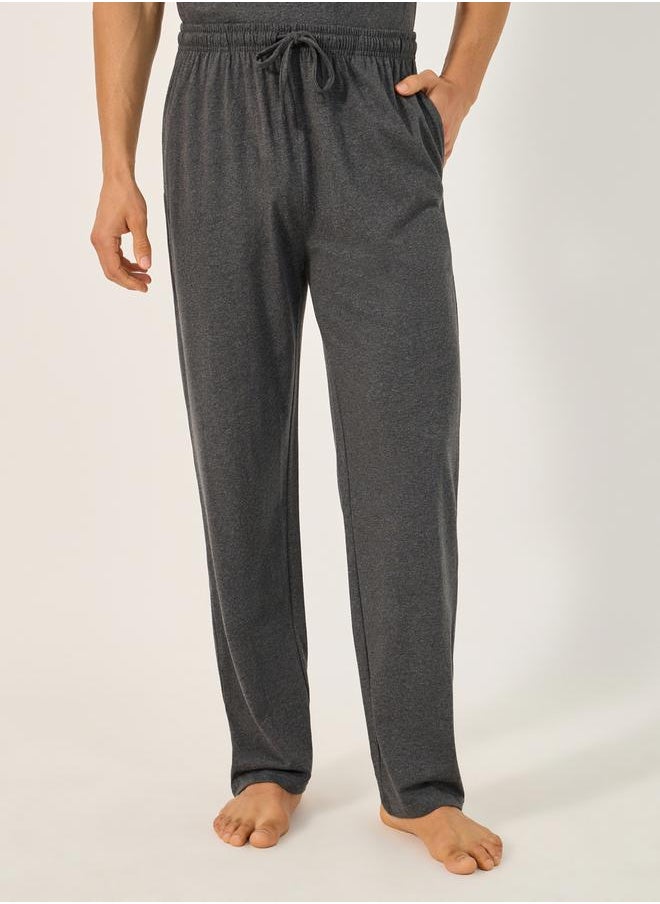 Styli Set of 2 - Solid Round Neck T-Shirt and Pyjama Set  - Image 5
