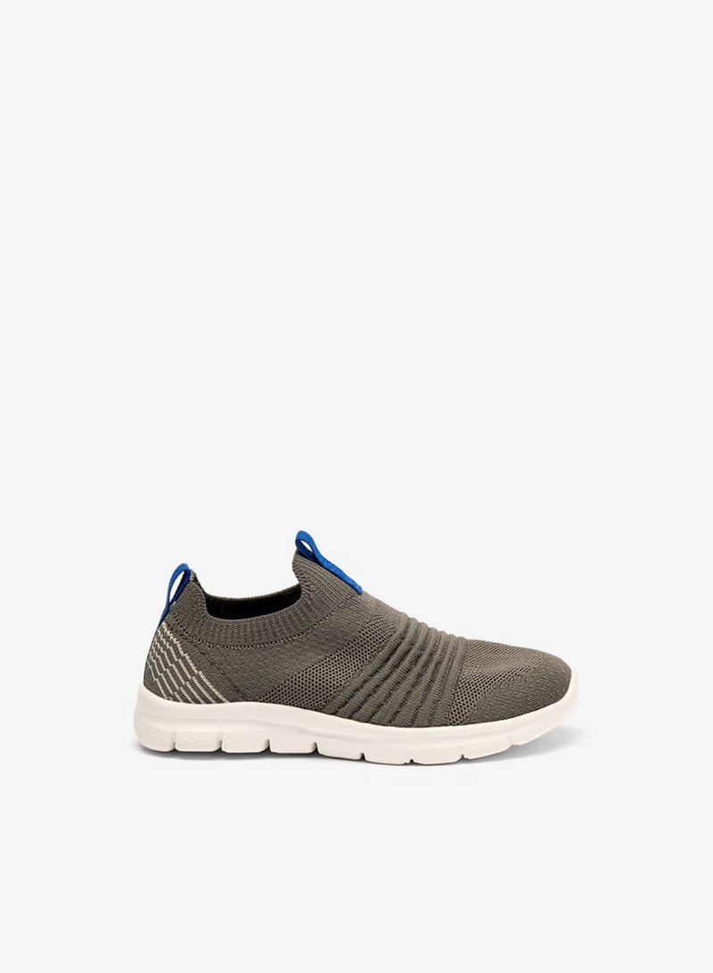 Dash Boys Textured Slip-On Lightweight Sports Shoes - Image 1