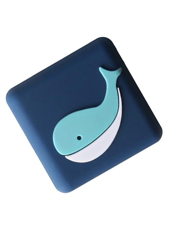 Thoraya Door Handle Bumper Cartoon Prevents Collision Self Adhesive Thickened Silent Door Handle Stopper for Door Refrigerator Furniture Whale  - Image 3