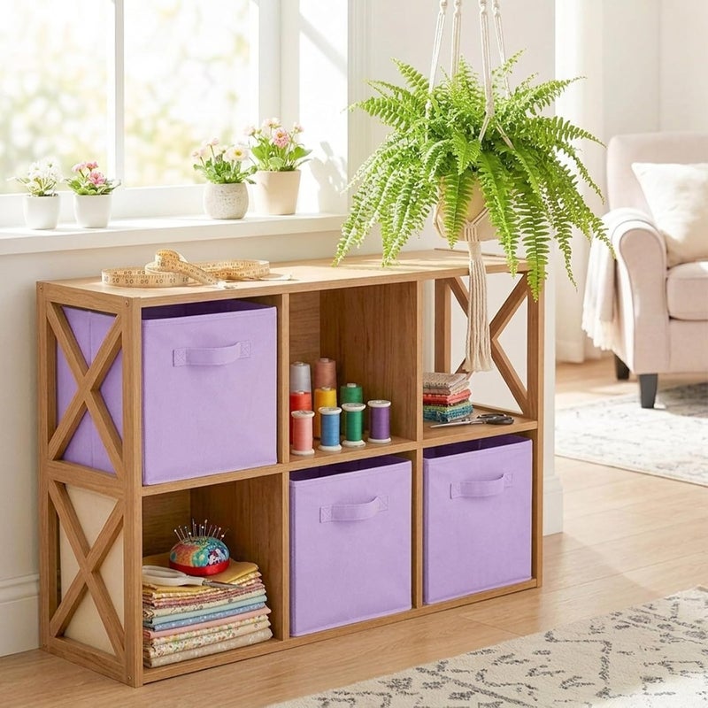 PowerKing Cube Storage Boxes, Foldable Fabric Storage Bins And Cloth Storage Organizer Drawer For Shelves, Closet And Toys Storage, 33 X 33 X 33 CM - Image 3