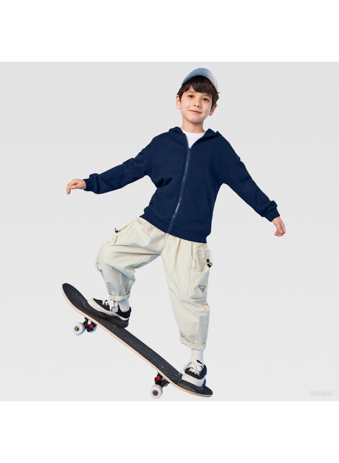 Badibadi Children's Jacket, Large Kids Spring Versatile Hooded Cardigan, Lightweight Top For Boys And Girls, Spring Sportswear For Teenagers - Image 5