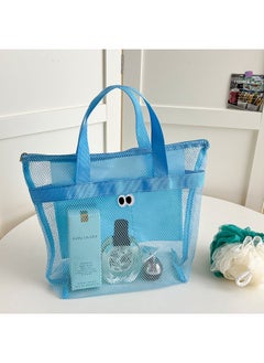 Swimming Bag Dry And Wet Separate Swimwear Storage Waterproof Bag Beach Bag Children's Swimming Essential Fitness Equipment Backpack-Color:As Shown In The Picture-Capacity:Blue Hand Mesh Bag