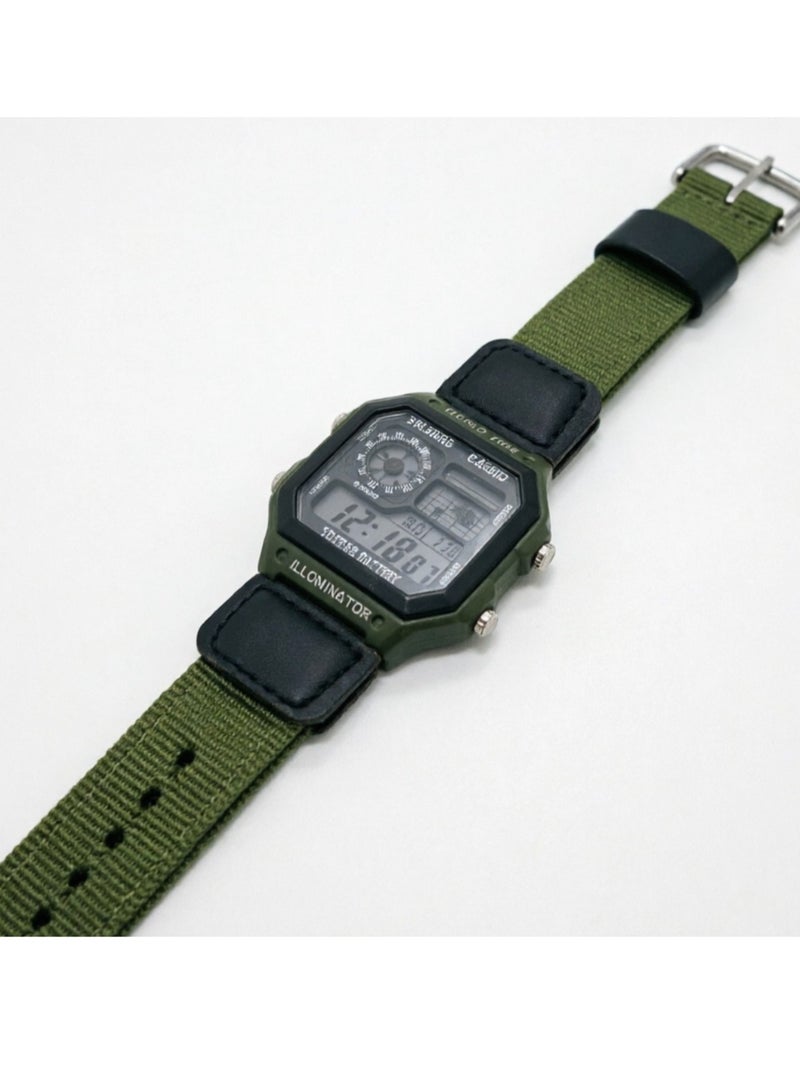 كاسيو ساعة ذكية عالمية للرجال AE-1200WHB-1B - 39 مم - سوداء - Image 2