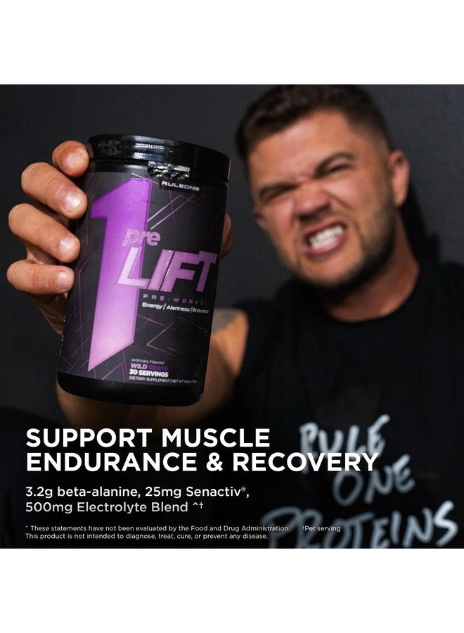 Rule 1 Proteins قاعدة 1 preLIFT قبل التمرين، مخروط الثلج - 30 حصة، 6 جرام سيترولين، 3.2 جرام بيتا ألانين، 3 مصادر كافيين + 20 أخرى للطاقة، اليقظة، والتحمل (30 حصة، مخروط الثلج) - Image 4