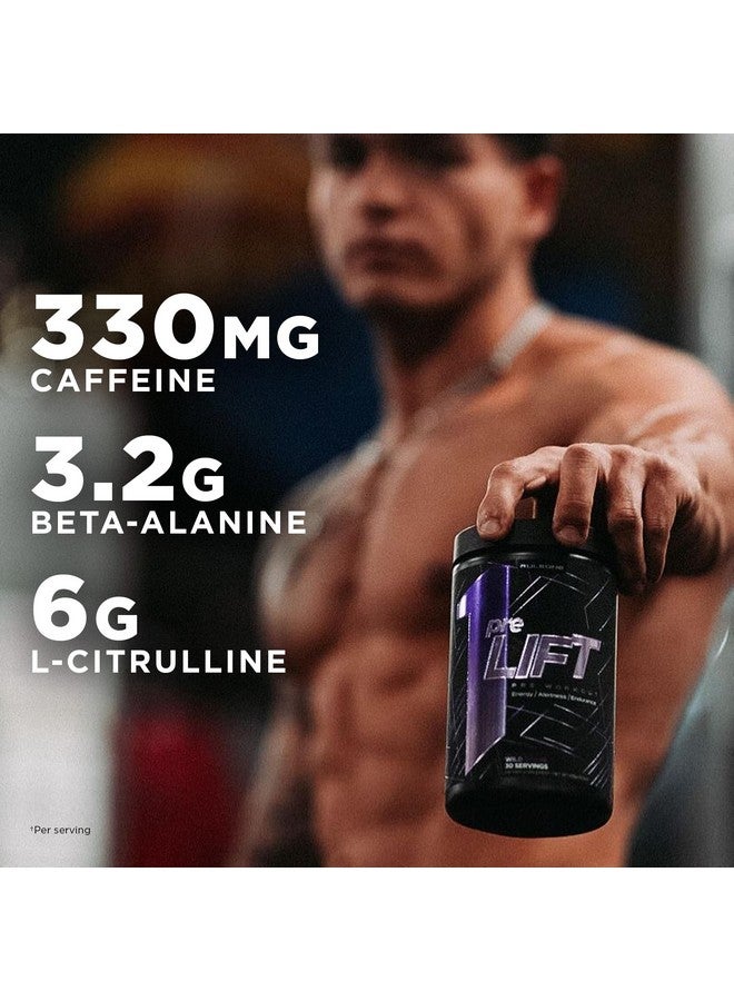 Rule 1 Proteins قاعدة 1 preLIFT قبل التمرين، مخروط الثلج - 30 حصة، 6 جرام سيترولين، 3.2 جرام بيتا ألانين، 3 مصادر كافيين + 20 أخرى للطاقة، اليقظة، والتحمل (30 حصة، مخروط الثلج) - Image 2