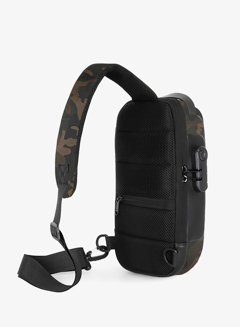 HIKE Unisex Crossbody Bag Water Resistant Anti-Theft Shoulder Bag with Built in USB Port and 3-Digit Combination lock for Business Travel Outdoor Shopping, HKSBYG - Image 3