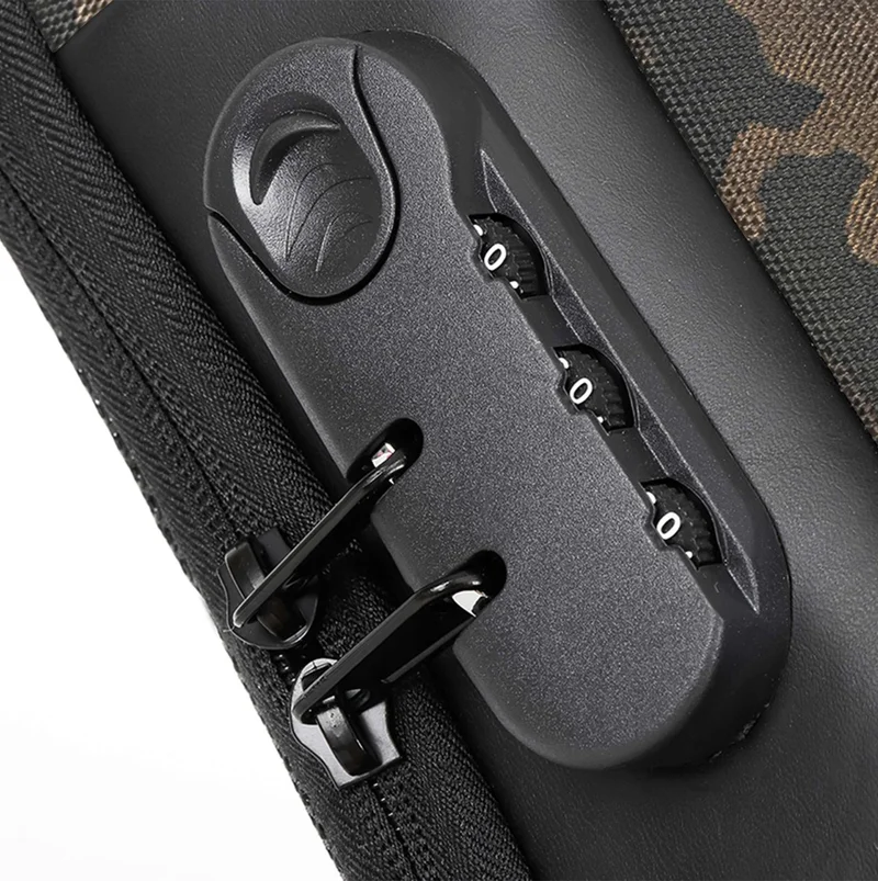Hike Green Unisex Crossbody Bag Water Resistant Anti-Theft Shoulder Bag with Built in USB Port and 3-Digit Combination lock for Business Travel Outdoor Shopping, HKSBYG, Green  | Best Price UAE