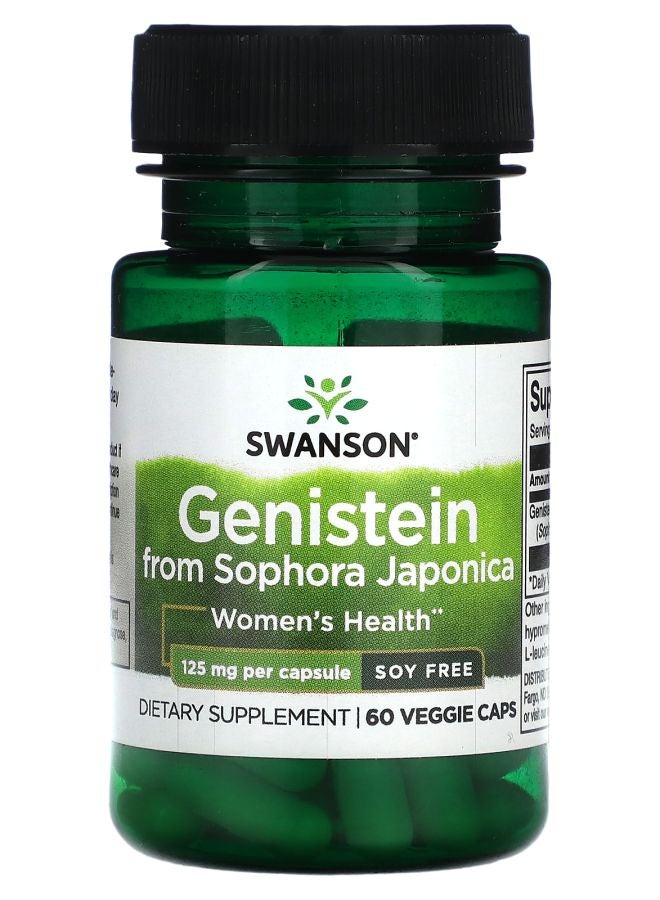 SWANSON Genistein from Sophora Japonica Soy Free 125 mg 60 Veggie Capsules