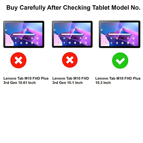 ProElite Ultra Sleek Smart Flip Case Cover for Lenovo Tab M10 FHD Plus X606V / TB-X606F / TB-X606X 10.3 inch Tablet, Black (Fits 1st & 2nd Gen Both) - Image 2