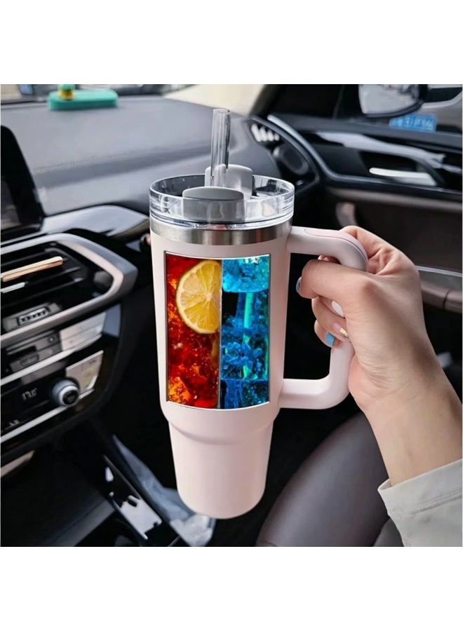 2-in-1 Drink Separator for Stanley Cup 40 oz, Silicone Liner Divider for Dual-Sided Drink, Reusable Liner Separator Compatible with 40 oz Tumbler - Image 3