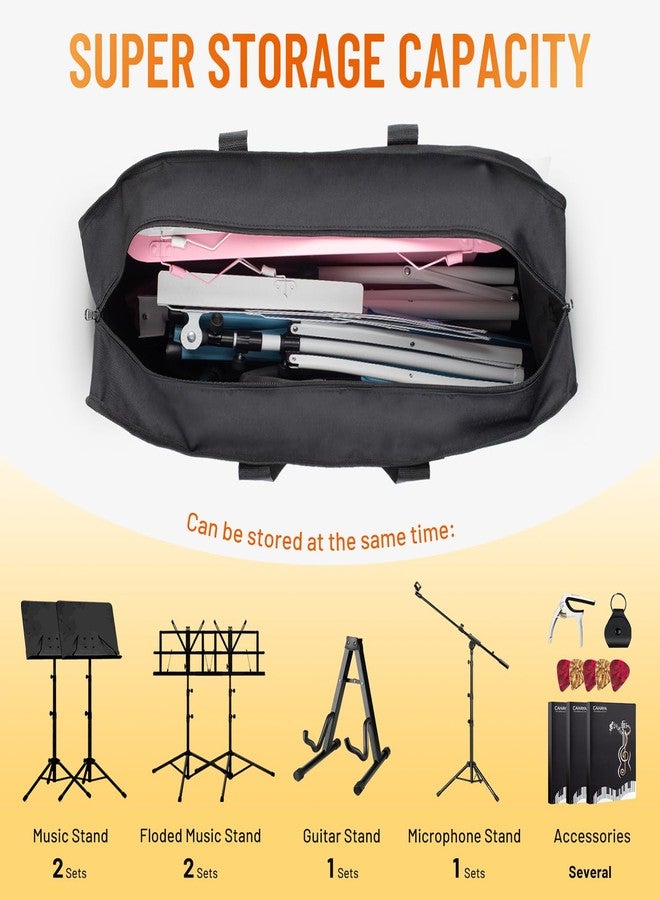 CAHAYA Music Stand Carrying Bag High Capacity Universal Carrying Case Portable for Solid Sheet Music Stand Microphone Stand Speaker Guitar Stand CY0323 - Image 3