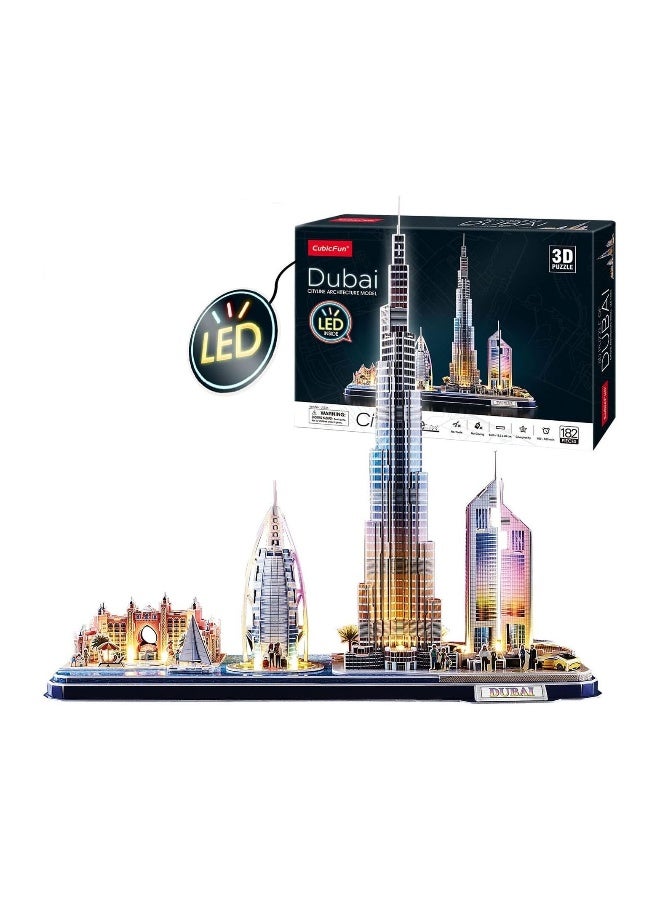CubicFun 3D Puzzle LED City Line 182pc - Image 2
