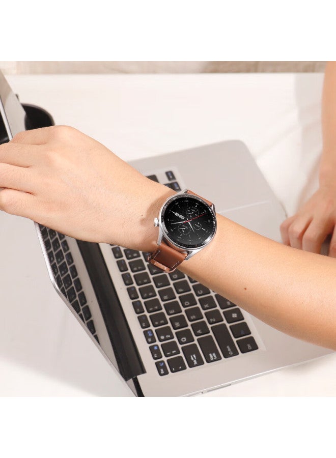 Mssm Compatible Huawei Watch 5/4 Pro Strap Gt5 Pro/gt6/5/gt4/3 Pro/2 Honor Leather Wristband 48/46mm Dial - Image 2