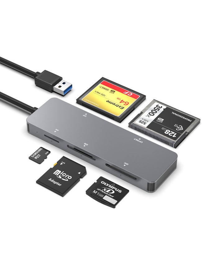 Rocketek Usb3.0 Multi-function Card Reader Type-c Five-in-one Card Reader Ccast/cf/xd/sd/tf Card Reader - Image 2