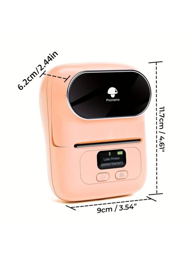 Pink Label Maker Printer With 3 Roll Labels And Case For Home Business - Image 2