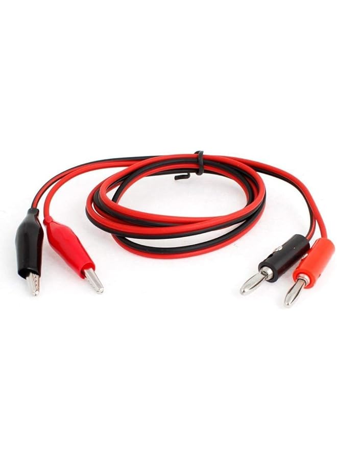 PROMASS Digital Multimeter Alligator Clips To Banana Plug Test Lead Probe Cable Cord  - Image 1