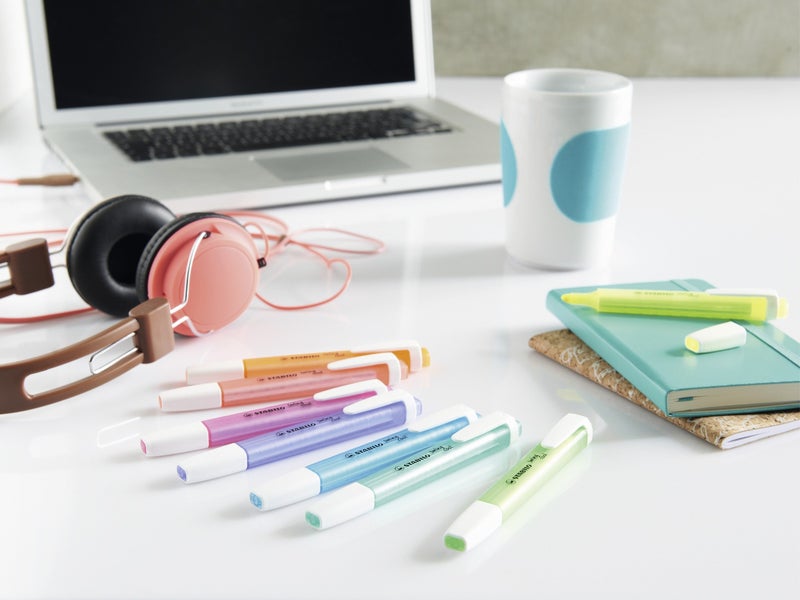 STABILO Highlighter swing cool - Pack of 4 - Yellow, Green, Blue, Pink - Image 5