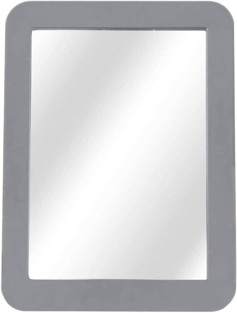 Boxgear Magnetic Locker Mirror - 5" x 7"- for School Locker, Bathroom, Household Refrigerator, Locker Accessory, Workshop Toolbox or Office Cabinet (Gray) - Image 1