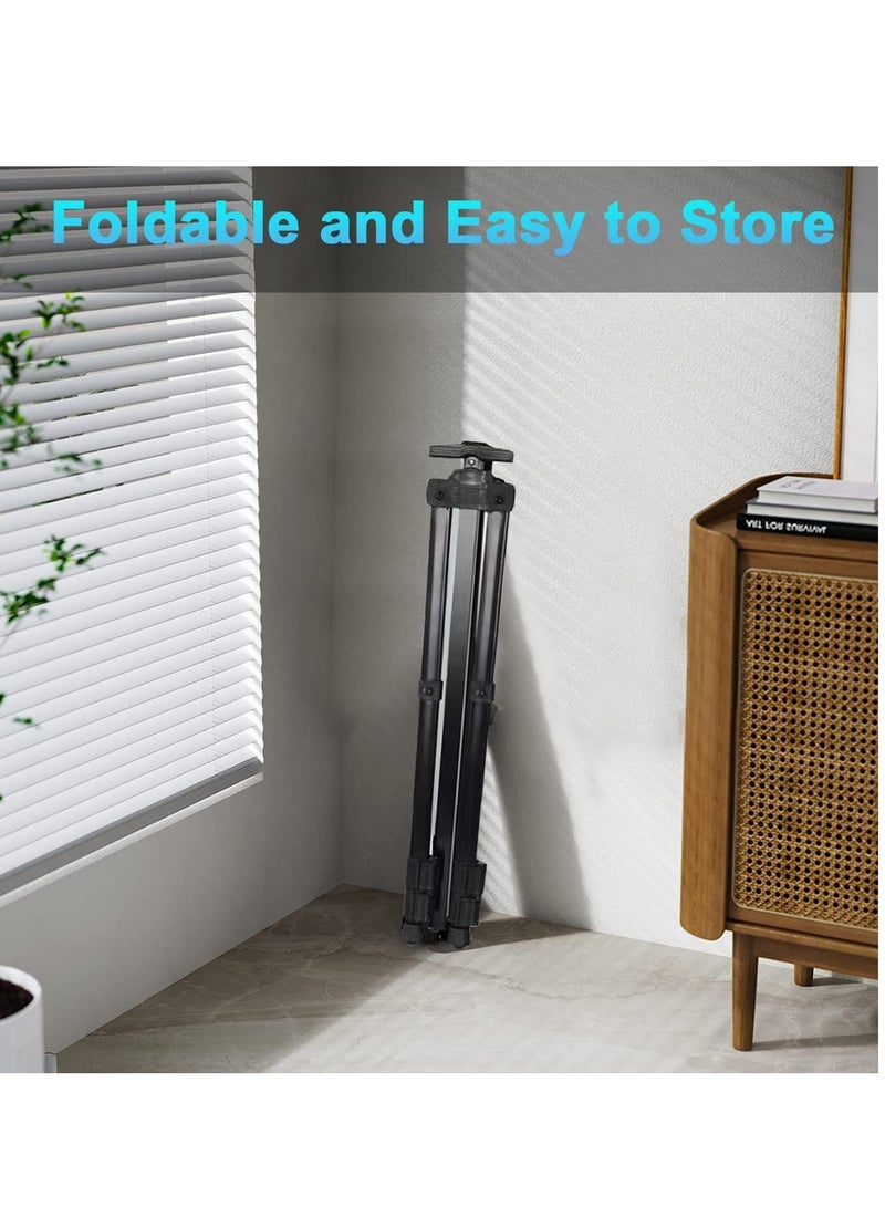 ELTRAZONE Projector Tripod Stand Universal Laptop Floor Holder Height Adjustable 53-110cm Foldable Projector Telescopic Support with 360 Rotating Enlarged Tray for Office Home Stage Studio Outdoor - Image 5