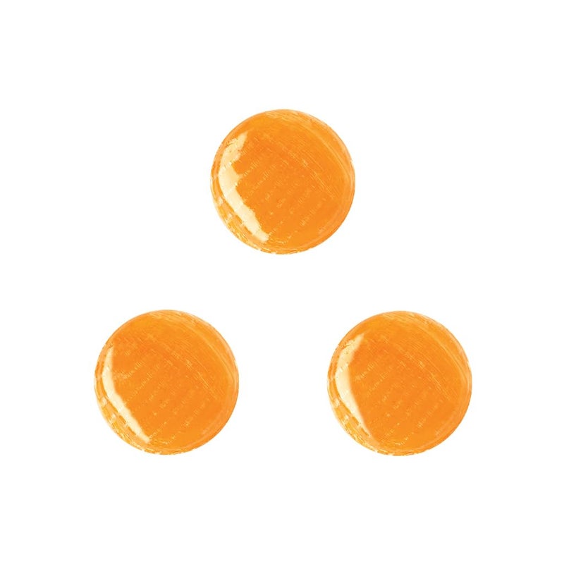 Dr. John's Healthy Sweets قطرات فم جاف برتقالية من د. جون الصحية للحلويات بدون سكر، خالية من الأصباغ، نباتية، صديقة للكيتو، 24 قطعة، 3.85 أونصة كيس - Image 3