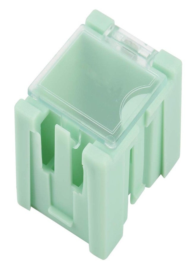 Hyuduo 50Pcs SMD Box Electronic Components Parts Case Patch Laboratory Storage Case Mini Tool Container Green for Household Outdoor - Image 3