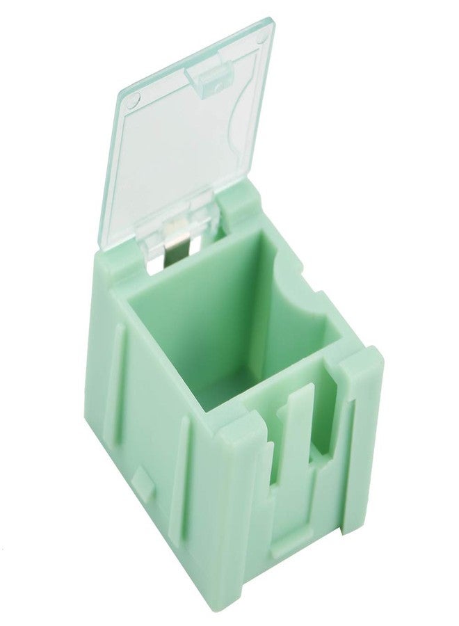 Hyuduo 50Pcs SMD Box Electronic Components Parts Case Patch Laboratory Storage Case Mini Tool Container Green for Household Outdoor - Image 4