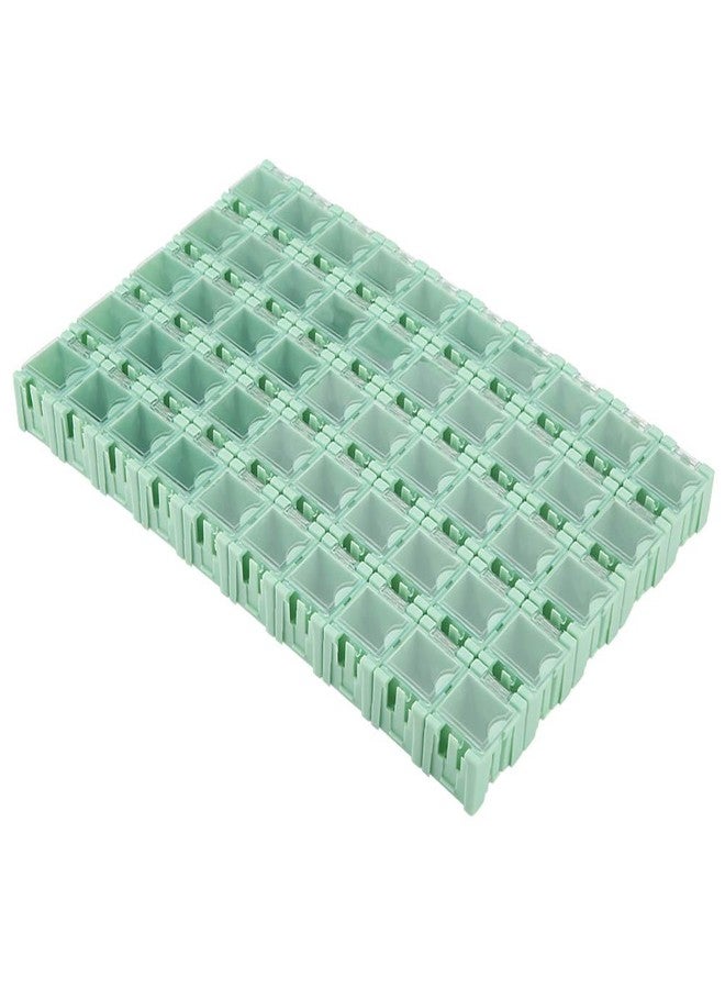 Hyuduo 50Pcs SMD Box Electronic Components Parts Case Patch Laboratory Storage Case Mini Tool Container Green for Household Outdoor - Image 1