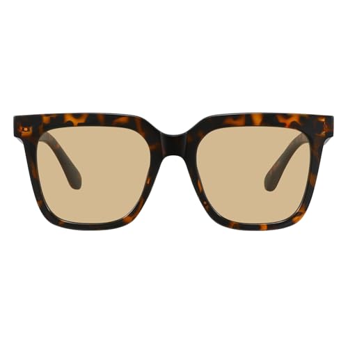 Fozono Large Square Sunglasses Trendy Polarized Sunglasses for Women Men Classic Retro Style UV400 Protection - Image 2